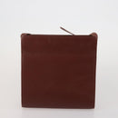 CARTIER Must Line Shoulder Bag Leather 5 Set Bordeaux Beige Auth 189700-13
