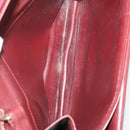 CARTIER Must Line Shoulder Bag Leather 5 Set Bordeaux Beige Auth 189700-27