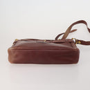 CARTIER Must Line Shoulder Bag Leather 5 Set Bordeaux Beige Auth 189700-5