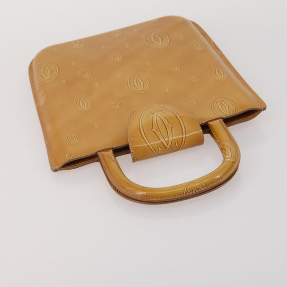 CARTIER Must Line Shoulder Bag Leather 5 Set Bordeaux Beige Auth 189700