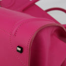 CELINE Luggage Phantom Hand Bag Leather Pink Silver Auth 189707A-10