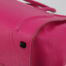 CELINE Luggage Phantom Hand Bag Leather Pink Silver Auth 189707A-12
