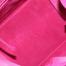 CELINE Luggage Phantom Hand Bag Leather Pink Silver Auth 189707A-15