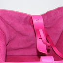 CELINE Luggage Phantom Hand Bag Leather Pink Silver Auth 189707A-17