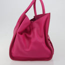 CELINE Luggage Phantom Hand Bag Leather Pink Silver Auth 189707A-5