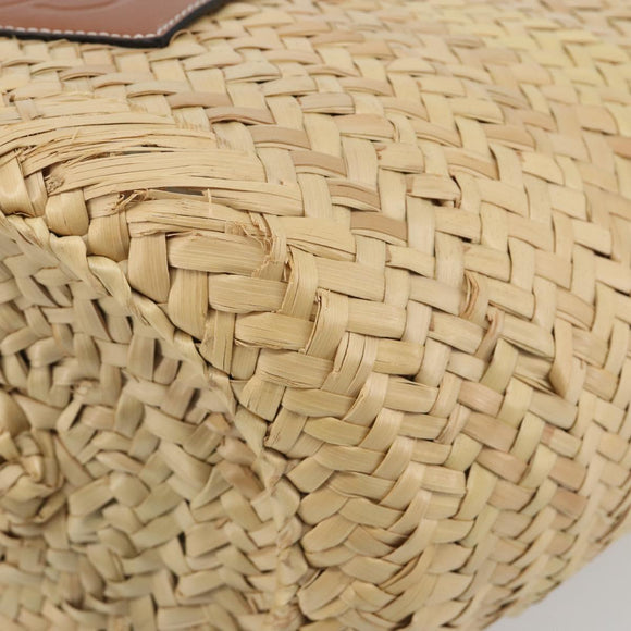 LOEWE Tote Bag Raffia Beige Auth 189709A