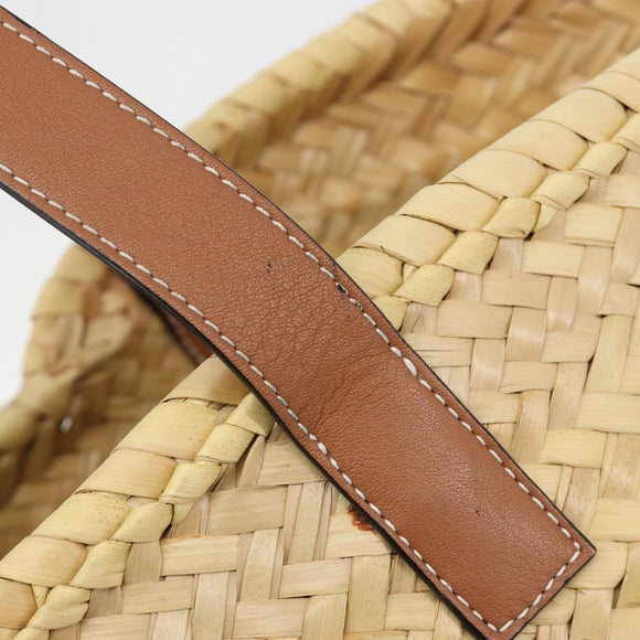 LOEWE Tote Bag Raffia Beige Auth 189709A