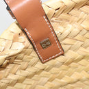 LOEWE Tote Bag Raffia Beige Auth 189709A-21