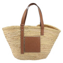 LOEWE Tote Bag Raffia Beige Auth 189709A-13
