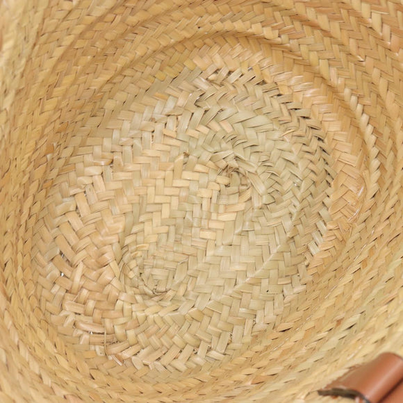 LOEWE Tote Bag Raffia Beige Auth 189709A