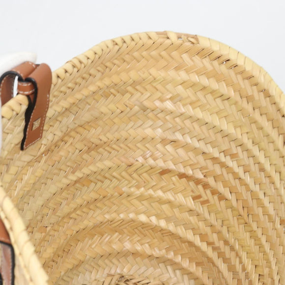LOEWE Tote Bag Raffia Beige Auth 189709A