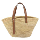 LOEWE Tote Bag Raffia Beige Auth 189709A-2