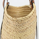LOEWE Tote Bag Raffia Beige Auth 189709A-4