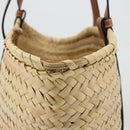 LOEWE Tote Bag Raffia Beige Auth 189709A-6