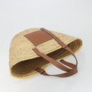 LOEWE Tote Bag Raffia Beige Auth 189709A-14