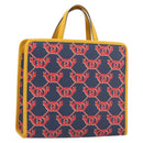 GUCCI GG Supreme Children's Hand Bag PVC Navy 605614 Auth 189710M-1