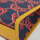 GUCCI GG Supreme Children's Hand Bag PVC Navy 605614 Auth 189710M-9