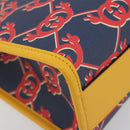 GUCCI GG Supreme Children's Hand Bag PVC Navy 605614 Auth 189710M-14
