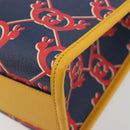 GUCCI GG Supreme Children's Hand Bag PVC Navy 605614 Auth 189710M-15