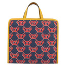 GUCCI GG Supreme Children's Hand Bag PVC Navy 605614 Auth 189710M-13