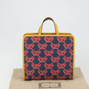 GUCCI GG Supreme Children's Hand Bag PVC Navy 605614 Auth 189710M-12