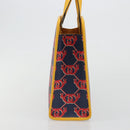 GUCCI GG Supreme Children's Hand Bag PVC Navy 605614 Auth 189710M-4