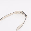 PRADA Hand Bag Vittero Dino Leather 2way White Gold Auth 189711A-15