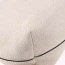 PRADA Hand Bag Vittero Dino Leather 2way White Gold Auth 189711A-19