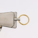 PRADA Hand Bag Vittero Dino Leather 2way White Gold Auth 189711A-21