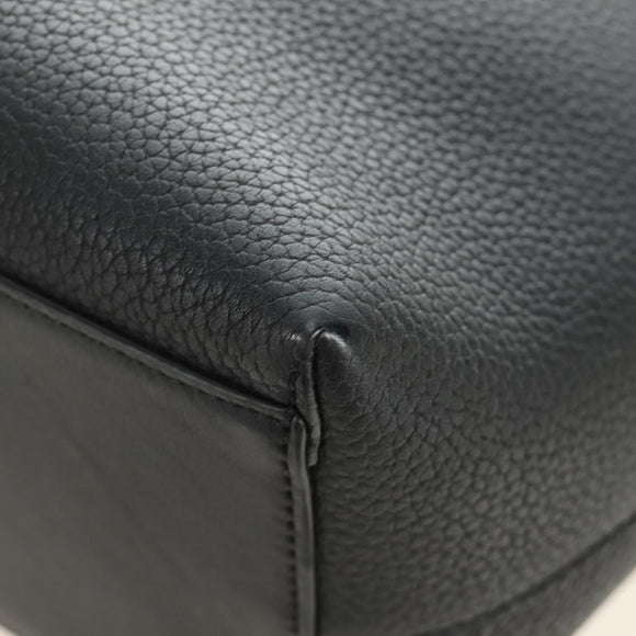 LOEWE Tote Bag Leather Black Auth 189712SV