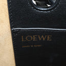 LOEWE Tote Bag Leather Black Auth 189712SV-19