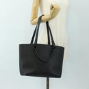 LOEWE Tote Bag Leather Black Auth 189712SV-23