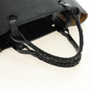 LOEWE Tote Bag Leather Black Auth 189712SV-8