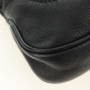 GUCCI Bamboo New Jackie Shoulder Bag Leather 2way Black Gold 246907 Auth 189713V-13