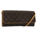 LOUIS VUITTON Monogram Pochette Twin GM Shoulder Bag M51852 LV Auth 189714V-1