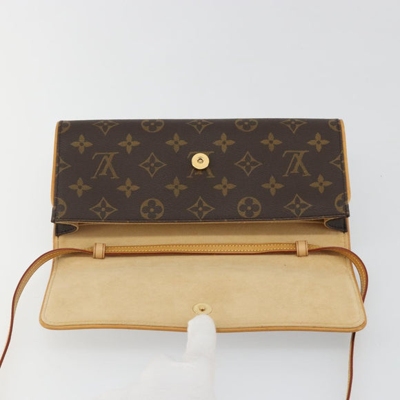 LOUIS VUITTON Monogram Pochette Twin GM Shoulder Bag M51852 LV Auth 189714V