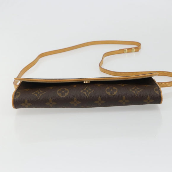 LOUIS VUITTON Monogram Pochette Twin GM Shoulder Bag M51852 LV Auth 189714V