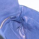 PRADA Shoulder Bag Leather Blue Silver Auth 189715A-20