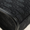 Christian Dior Trotter Canvas Safari Hand Bag 2way Black Silver Auth 189716SM-17
