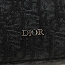 Christian Dior Trotter Canvas Safari Hand Bag 2way Black Silver Auth 189716SM-19