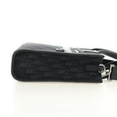 Christian Dior Trotter Canvas Safari Hand Bag 2way Black Silver Auth 189716SM-4