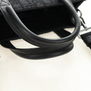 Christian Dior Trotter Canvas Safari Hand Bag 2way Black Silver Auth 189716SM-7