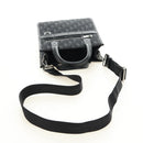 Christian Dior Trotter Canvas Safari Hand Bag 2way Black Silver Auth 189716SM-8