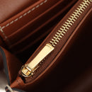 CELINE Macadam Canvas Trionfenvelope Shoulder Bag PVC Black Gold Auth 189718SM-22