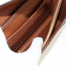 CELINE Macadam Canvas Trionfenvelope Shoulder Bag PVC Black Gold Auth 189718SM-23