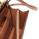 CELINE Macadam Canvas Trionfenvelope Shoulder Bag PVC Black Gold Auth 189718SM-24