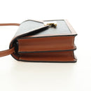 CELINE Macadam Canvas Trionfenvelope Shoulder Bag PVC Black Gold Auth 189718SM-3