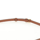 CELINE Macadam Canvas Trionfenvelope Shoulder Bag PVC Black Gold Auth 189718SM-14