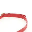 CHANEL Matelasse Chic Affinity Chain Bag Caviar Skin Red Gold CC Auth 189719M-14