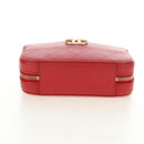 CHANEL Matelasse Chic Affinity Chain Bag Caviar Skin Red Gold CC Auth 189719M-6